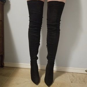Over the Knee Black Boots